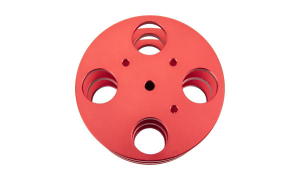 Aluminum heat dissipation pulley is precision machined and the surface is anodized